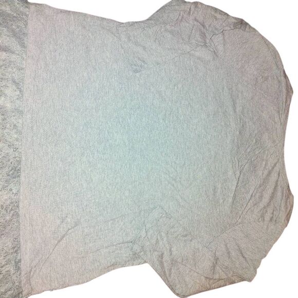 Lane Bryant Elegant Gray Lace Bottom Women's Top - Picture 4 of 11